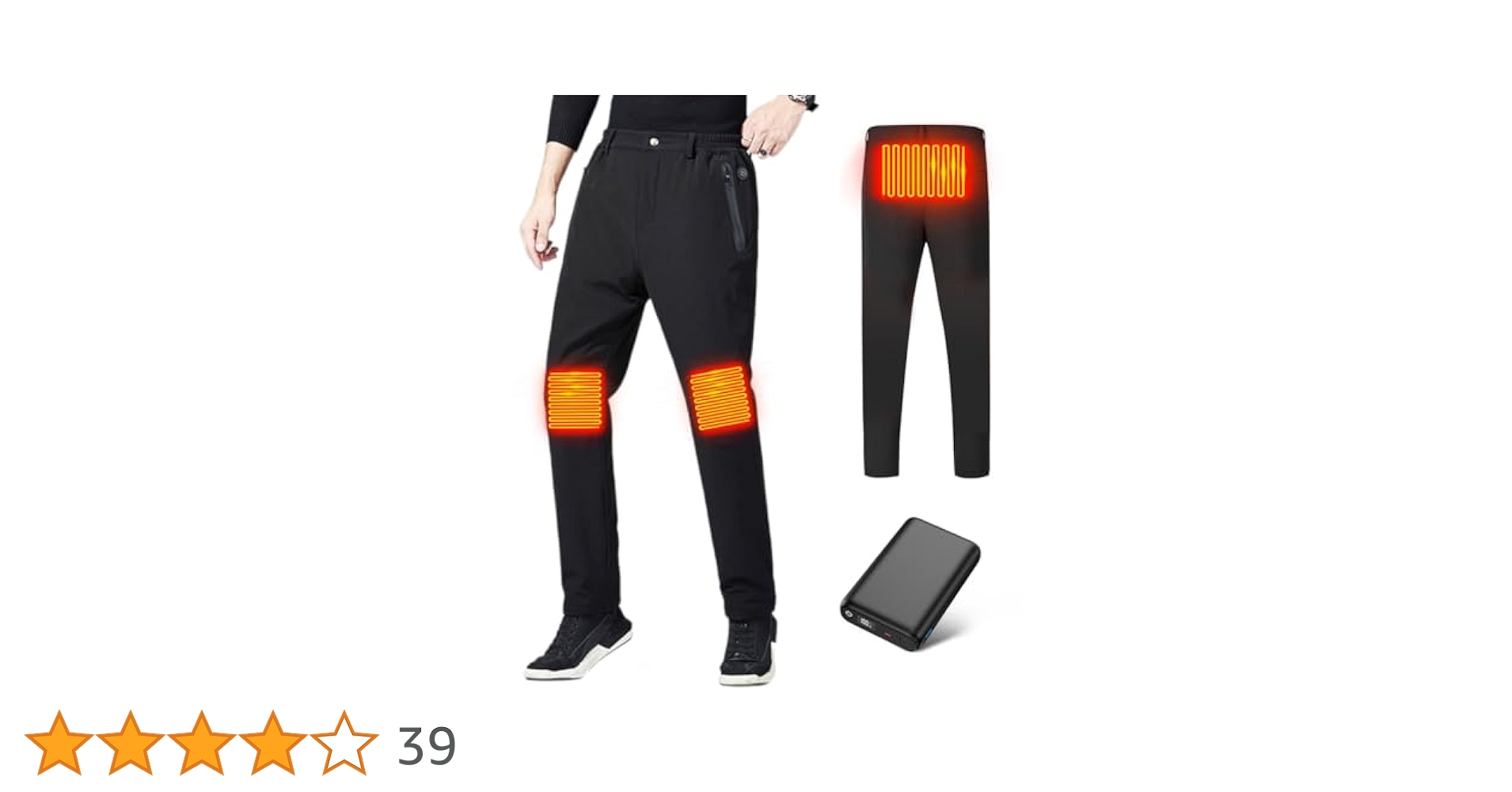 電熱パンツ 加熱パンツ【DC7.4V発熱&30000mAh大容量バッテリー付き】 Amazon | 電熱パンツ 加熱パンツ 30000mAhバッテリー付き【USB